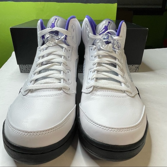 Air Jordan 5 Dark Concord Mens Size 10 Basketball Shoes Sneakers - Picture 4 of 11